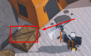 The pickaxe's location in Fisch
