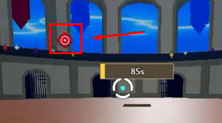 The minigame target in Blox Fruits