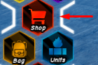 The Shop button in Anime Company