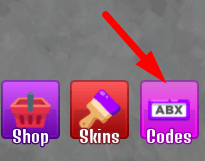 The Codes button in GRAN GRAN