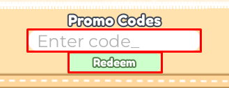 Murder Mittens enter codes box and redeem button