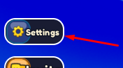 The Settings button in Lucky Box Free UGC