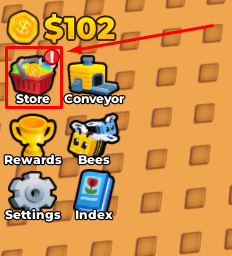 Bee Garden store button