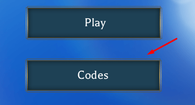 The "Codes" button in Exoria's main menu