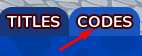 The CODES tab in Grand School Escape's shop