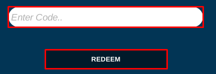 Dragon Generations enter codes box and redeem button