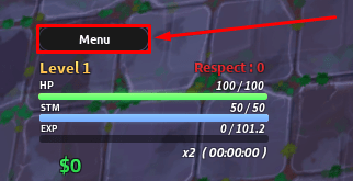 Jujustu Seas menu button