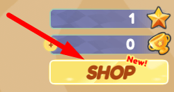 The Shop button in Car Ramp Jump