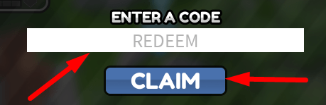 The code redeeming interface in Super Power Legends