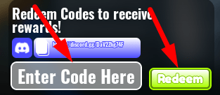 The code redeeming interface in WARZONE