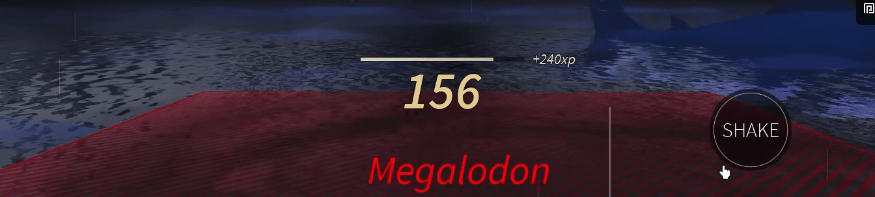 Fisch Megalodon red shaded region