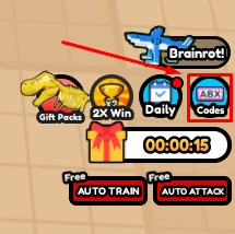 Strongest Sword Fighter codes button