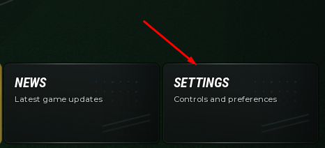SETTINGS button in That Freekick Challenge (TFC)