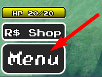 The Menu button in Ultra Utmm Game