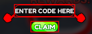 Ball Battles enter codes box and claim button