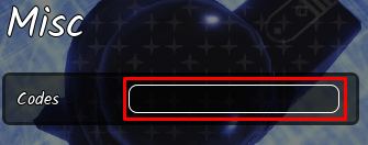 Crystallised enter codes box