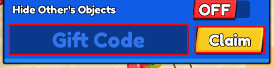 Get Carried by Friends enter codes box and claim button