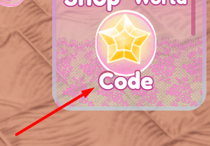 The Code button in BEAUTY STRUTDOWN