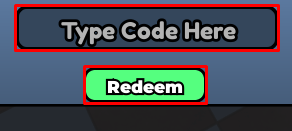 Run and Jump enter codes box and redeem button