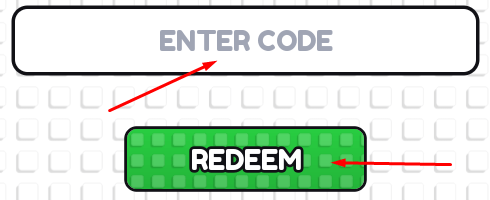 ENTER CODE box and REDEEM button to use codes in Solve The Cube