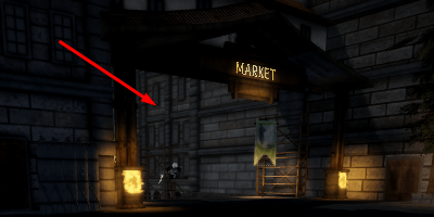Attack on Titan Revolution market sign