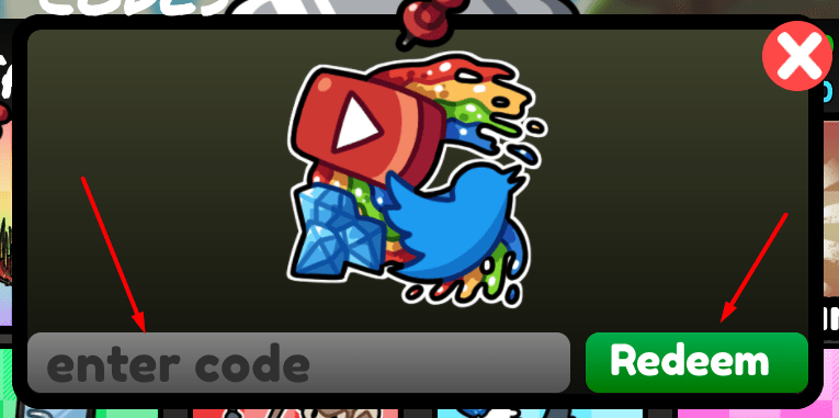 The enter code box and Redeem button in Doodle World