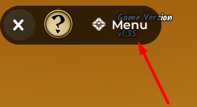 The Menu button in Ninja Time