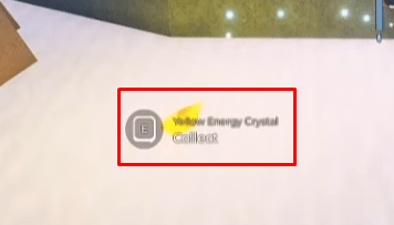 The yellow crystal in Fisch