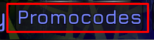 The Promocodes button in United Burst 2