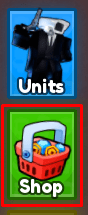 Cameraman Tower Defense shop button