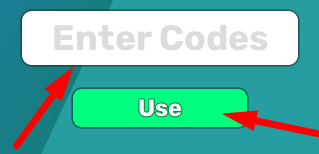 The code redeeming interface in Monster Rider Simulator