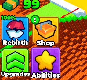 Shop button in +1 Superpower Destruction