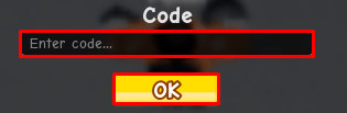 Punch Wall enter codes box and ok button