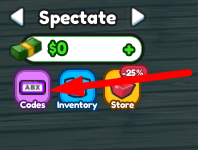 The Codes button in Power-Up Soccer