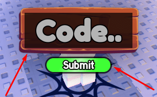The Code.. box and Submit button in Bring Verity Or DIE