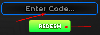 Enter code box and REDEEM button to redeem codes in Moto Empire