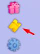 The ticket icon in Pls Donate