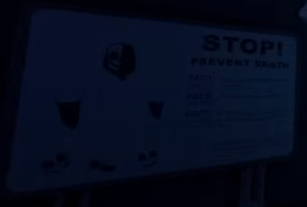 Fisch diving warning sign