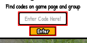 Trash to Cash Tycoon enter codes box and enter button