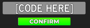 The Codes section in Anime Fighting Simulator: Endless