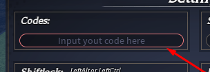 The Input your code here box in Clover Time