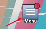 Menu button in +1 Venom Evolution