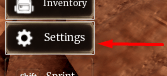 The Settings button in Journey to the Watchtower