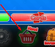 The shopping cart icon in Weapon Factory