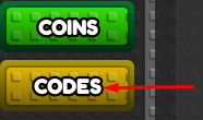 The codes button located in the shop section for Punch A Door