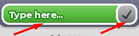 Type here box and Check button to redeem codes in Hive Crazy