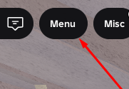 The Menu button in Magic Tulevo