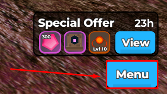 Wanderlands Dungeon RPG menu button