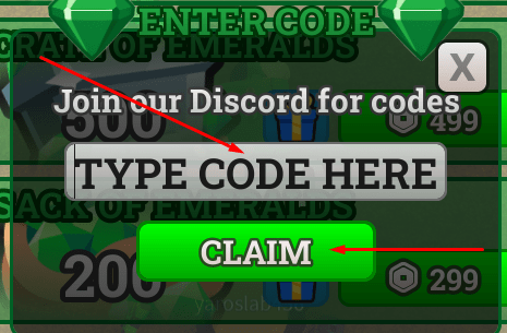 The codes section in Survive the Backrooms