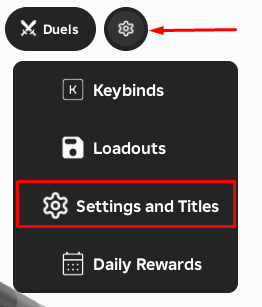 Forsaken: Ashlands settings button